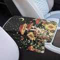 Dreaweet Starry Sky Mushroom Car Armrest Cover Pad Thick Center Console Cover with Pockets Cute Car Accessories for Women Universal Arm Rest Cover for Car Center Console for Truck SUV Cars Sedan