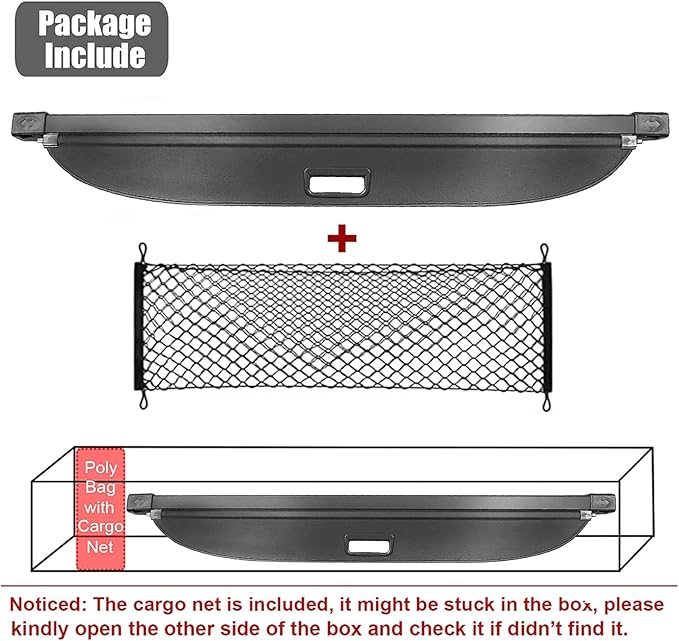 Cargo Cover for Hyundai Tucson 2026 2025 Accessories 2024 2023 2022(Leather),Retractable Trunk Cover Organizer Security Shielding Shade Tonneau Cover for Hyundai Tucson Accessories