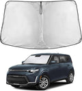 EcoNour Windshield Sunshade for Kia Soul 2020-2024 2025 2026, Sun Visor for Front Windshield & Window Sun Shade Cover, UV Heat Blocker & Protector, Car Accessories