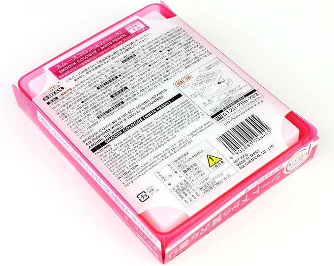 Auto Dynasty Smooth Cologne Gel Based White Peach Scent Japanese Under-The-Car Air Refresher/Odor Eliminator Brick (Pink)