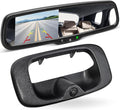 EWAY Tailgate Handle Backup Reverse Camera with 4.3 inch Rear View Mirror Monitor Kit for Chevy Silverado/GMC Sierra Fleet Side Metal Bed 1500 2500 3500 1999-2006 Reversing Parking Camera