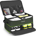 YOREPEK 2 Layer Golf Trunk Organizer, Golf Gifts for Men with Separate Ventilated Compartment for 2 Pair Shoes, Waterproof Car Trunk Locker for Balls, Tees, Clothes, Gloves, Gifts for Golfers