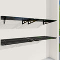 4-Pack 2x4ft Garage Shelving Wall Mounted, 4 ShelfTotal 16 ft(L) Garage Wall Storage, Heavy-Duty Storage Shelves, perfect for holding storage bins, boxes, sporting goods, tools, and more. Space-Saving