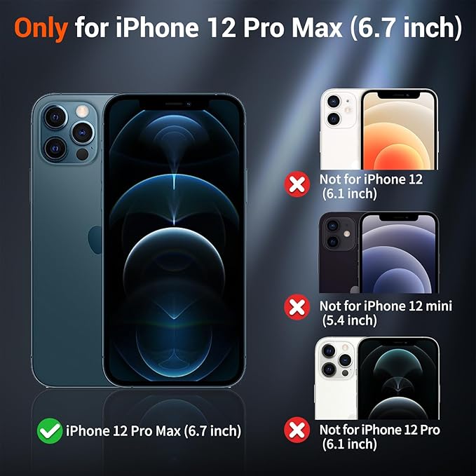 SUPFINE Magnetic for iPhone 12 Pro Max Case(Compatible with MagSafe)(Military Grade Drop Protection) Slim Translucent Matte Shockproof with Anti-Fingerprint Phone Case,Cangling Green
