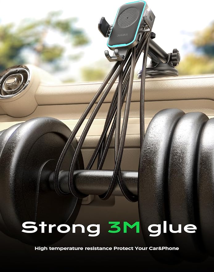 Wireless Car Charger,15W Fast Charging Auto Clamping Phone Holders for Your Car Compatible with iPhone 16/15/14/13, for Samsung Galaxy S24 Ultra S23 S22 S21, S20, S10+ (Black)