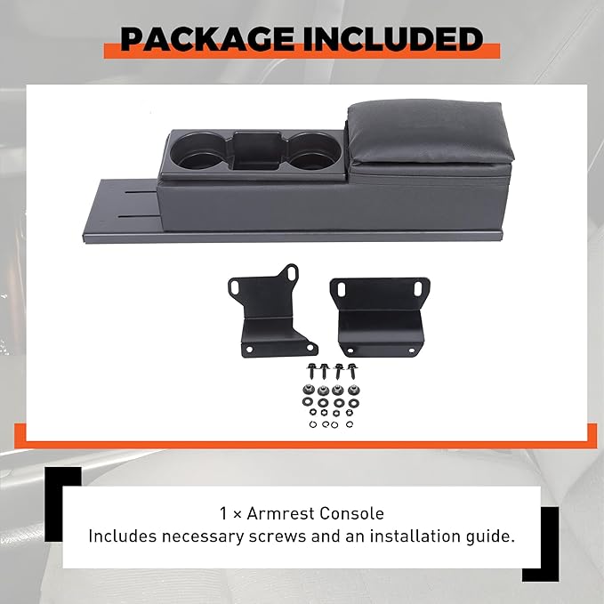ECOTRIC Center Mini Cup Holder Armrest Console Compatible with 2006-2020 Dodge Charger Police Black Upholstered Middle Cover Storage Box pad Lid Kit Replacement Organizer