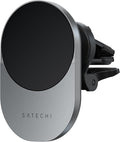Satechi Qi2 Wireless Car Charger, Travel Friendly Car Phone Mount Charger for Air Vents, 15W Fast Chargers, for iPhone 17 to 12 Series