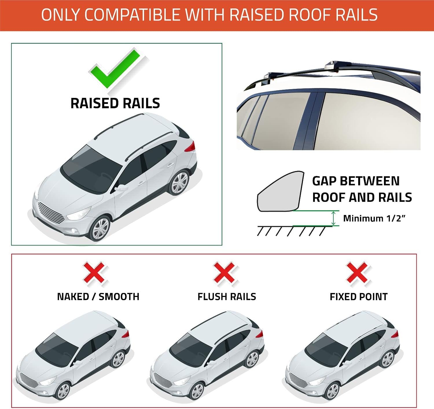 for Subaru Outback Wilderness 2021-2022-2023 Roof Rack Cross Bars Lockable Fit Raised Side Rails Roof Rails,Cross Bar,Rail Carrier (Gray)