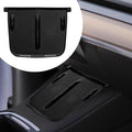 kwmobile Car Central Console Wireless Charging Pad Cover Compatible with Tesla Model Y/Model 3 Cover - Black
