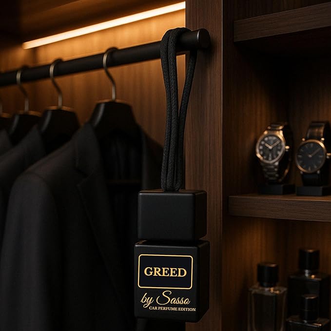Car Diffuser Duo “Greed & Million” – Inspired by Iconic Men’s Perfumes – Long-Lasting, Odor Eliminator – Gift Box for Car Lovers - Fragrance By Sasso