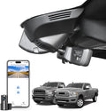 Front 4K & Rear 1080P Dash Cam Custom Fit for Dodge RAM 2500/3500 2019-2026 (Model F), Laramie Big Horn SLT Tradesman Lone Star, UHD 2160P Video, OEM Look,WiFi & App, 128GB Card