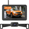 Wireless Revesing Camera with 5" Monitor Upgrade for Car Waterproof Backup Camera Digital Signal Wide View Night Vision System Back Up Cameras for 2014 Silverad Car Van SUV Truck Vehicles