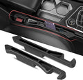 Car Seat Gap Filler 2Pack, Inserts Between Seats Console with Organizer Storage Upgraded Phone Holder Car Side Seat Gap Fillers Cars Front Seats Fill Plug Car Essentials for Vehicle SUV Truck (Black)