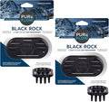 PUREFLOW Cabin Filter Air Freshener with Odor Eliminator - Fits on Most Car, Truck, and SUV Cabin Air Filters - Black Rock (Pack of 2)