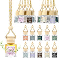 Funnymoom 20 Pcs Employee Appreciation Gifts Bulk Empty Glass Car Air Freshener Hanging Diffuser Thank You Gifts for Employee Nurse Staff Dietician Social Worker Volunteer