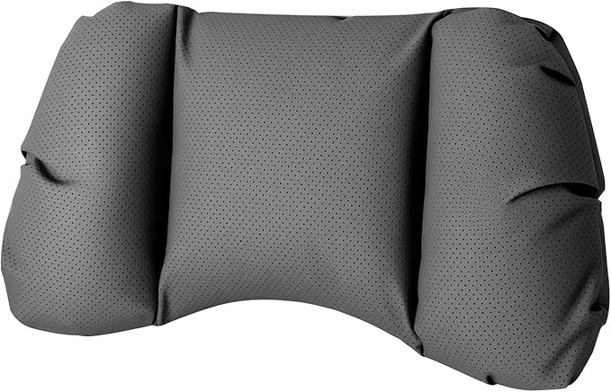 Car Neck Pillow & Lumbar Support for MINI F55 2025-2026 Ergonomic Breathable Mesh Auto Seat Back Cushion Headrest,Black-Lumbar Support