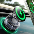 MRGLAS 2026 Upgraded for iPhone MagSafe Car Mount Charger,15W Fast Charging Wireless Car Charger with Stronger Magnetic & Suction, Hands-Free Phone Holder for iPhone 17/16/15/14/13/12 Pro Max