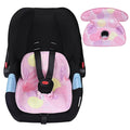 Piddle Pad Car Seat Liner, Waterproof Soft Car Seat Protector for Potty Training, Travel-Friendly Baby Toddler Carseat Cover, Machine Washable Liner for Spills, Potty Accidents (Pink)