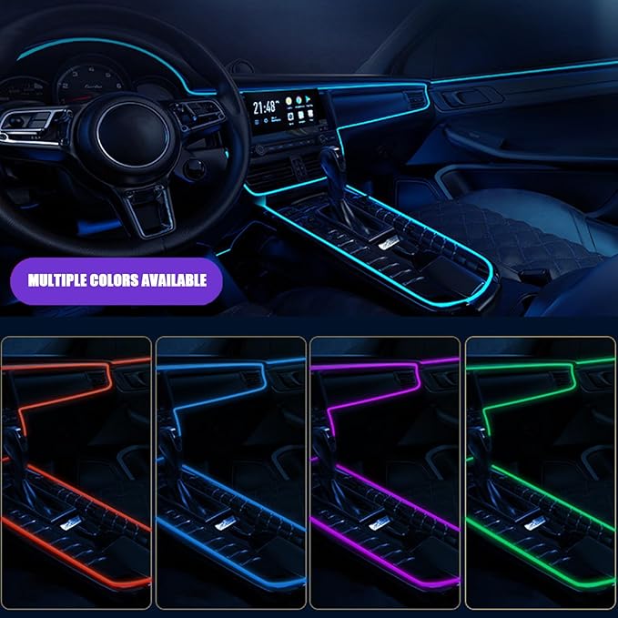 Car Interior Lights for BMW 7 Series 730d 730Ld 740d 740Ld 730i 730Li 740i 740Li 750i 750Li 745e 745Le LED Car Interior Atmosphere Lamp Car Ambient Lighting Kits,Red