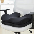 Office Chair Cushion & Car Seat Cushion - Memory Foam Dual-Layer Ergonomic Seat Cushion for Tailbone Pain Relief, Coccyx Support, Soft Yet Firm Comfort for All-Day Sitting
