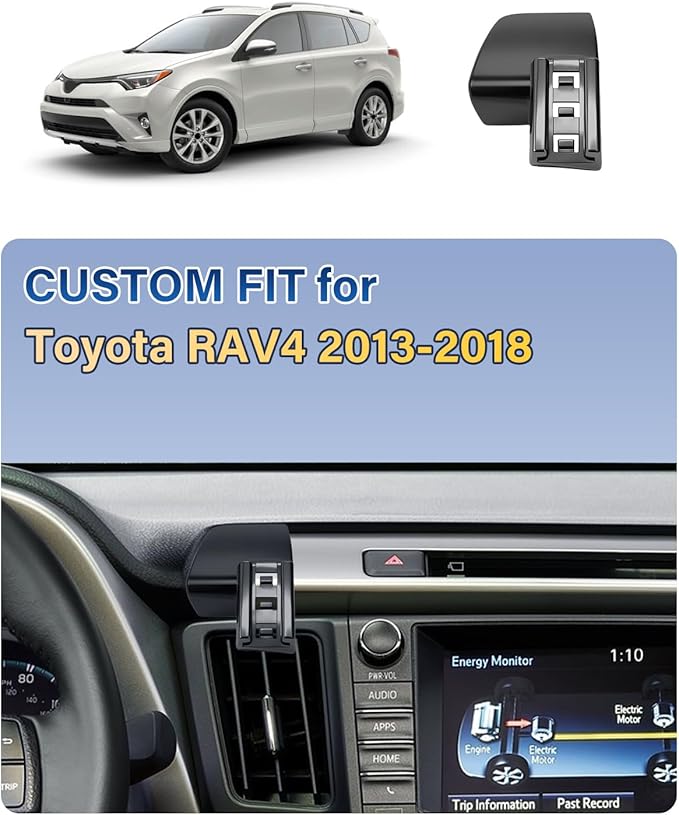 SKYLOTEC Phone Mount for Toyota RAV4 2013-2018 Accessories Car Magnetic Phone Holder Compatible with MagSafe, Strong Magnets Fast Wireless Charger Cell Phone Base
