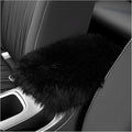 Soft Car Center Console Cover,Fluffy Arm Rest Cover for Car with Elastic Straps to Relieve Fatigue,Cars Armrest Cushion Universal Cars Decorations for Vehicles SUVs Trucks (Black)