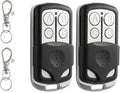 2 Garage Door Opener Remote,for LiftMaster Chamberlain Openers with Purple Yellow Green Orange Red Learn Button,893MAX 953EV/EVC,Keychain