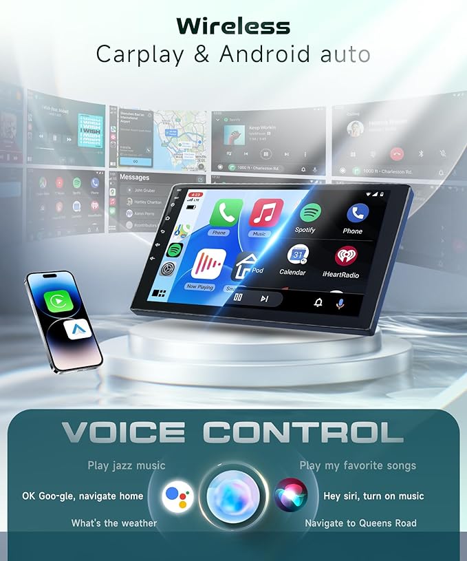 [4G+64G] for Honda Civic 2006-2011 Android Car Stereo with Wireless CarPlay Android Auto,10.1 Inch Android 13 IPS Touchscreen Car Audio Support Bluetooth GPS WiFi DSP Audio HD Rear Camera