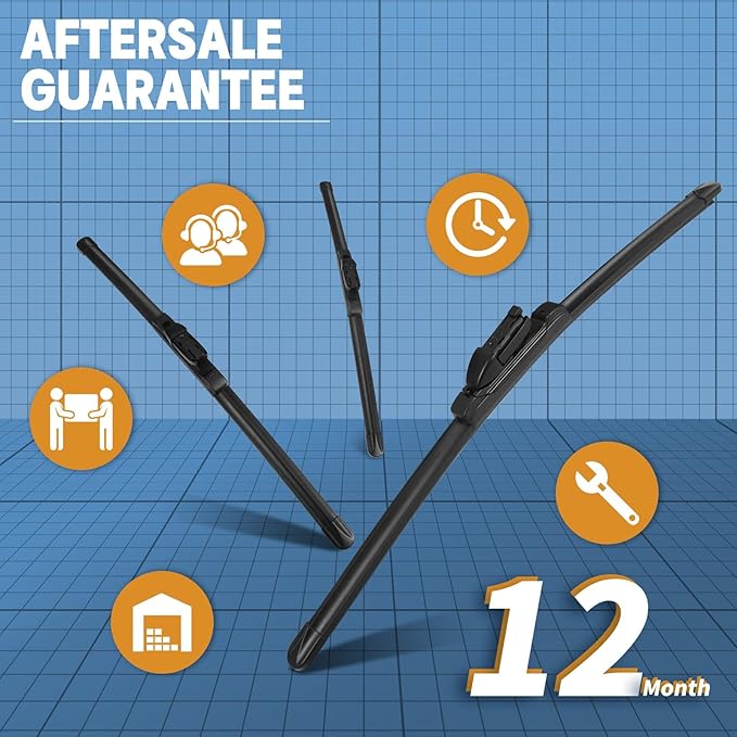 MIKKUPPA 26"+23"+12" Windshield Wiper Blades, Replacement for Mercedes-Benz 2013-2016 GL350 GL450, 2012-2015 ML350 ML550 ML63 - Top Lock 19MM Front Wipers and Rear (Pack of 3)
