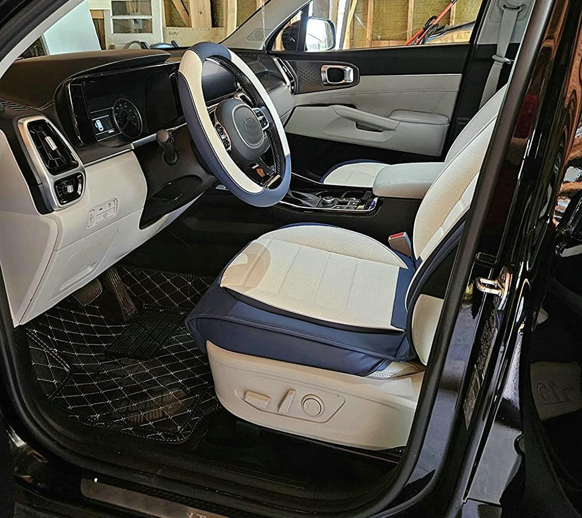 Custom Car Floor Mat Compatible with BMW Mercedes-Benz Toyota Cadillac Lexus Honda Infiniti Nissan Hyundai Kia Audi All Models Cars Sedans SUVs Automotive Mats (Yellow)