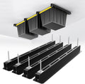 EVERHANGER Ceiling Storage Rack, Heavy Duty Overhead Garage Storage Rack, Adjustable Ceiling Bin Storage System, 4 Sets for 3 Bins, 26 Inch