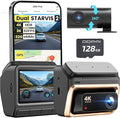 DDPAI 4K Dual Dash Cam Front and Rear, Dual STARVIS 2 IMX678 IMX662 Dashcam, Free 128G Card Included,Car Camera with 32G eMMC, 3K/60FPS, 5G WiFi GPS, 3" IPS, Night Vision, 24H Parking Mode, Z60 Pro