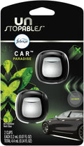 Febreze Vent Clip Car Air Freshener, Odor Eliminator, Unstopables Paradise Scent, 2 CLIPS