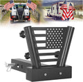 Heavy Duty Dual Hitch Flag Pole Holder for Fits 2" Trailer Receiver, Truck Hitch Flag Pole, Universal Flag Pole Mount Compatible with Car, Truck, SUV, Pickup, Camper & Trailer
