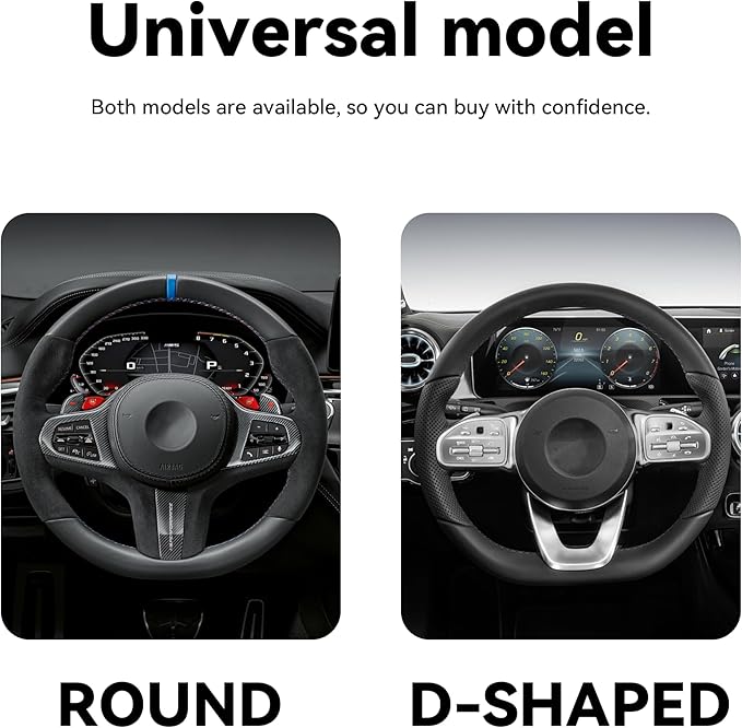 Bling Car Steering Wheel Cover, 15 Inch Rhinestones Soft Leather Elastic Steering Wheel Protector, Sparkly Crystal Diamond for Women Girls, Car Interior Accessories for Most Cars (White)
