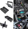 4PCS Center Console Organizer Compatible with 2023-2026 Honda Pilot/2026 Honda Passport Armrest Storage Box Divider Storage Tray & Insert Hidden Storage Box Interior Accessories