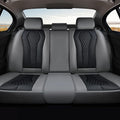 Coverado Car Seat Covers, Back Car Seat Cover, 3-Pieces Leather Seat Cover, Luxury Car Seat Cushion, Luxury Seat Cover Seat Protector Universal Most Cars Trucks SUV