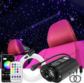 AKEPO 6W Mini Size Twinkle 200pcs Starlight Headliner Fiber Optic Lights Kit, 0.03in 6.5ft/2m Optical Fiber Music Activated APP Control Star Ceiling Light Kit for Car Home