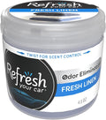 Refresh Your Car Scented Gel Car Air Freshener, Fresh Linen Car Scent