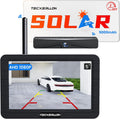 Backup Camera, Solar Wireless Backup Camera with 5" 1080P Monitor, Vehicle Backup Cameras with 5000mAh Solar Battery, IP69K Waterproof Rear View Camera for Car, Van, SUV, Truck, Trailer