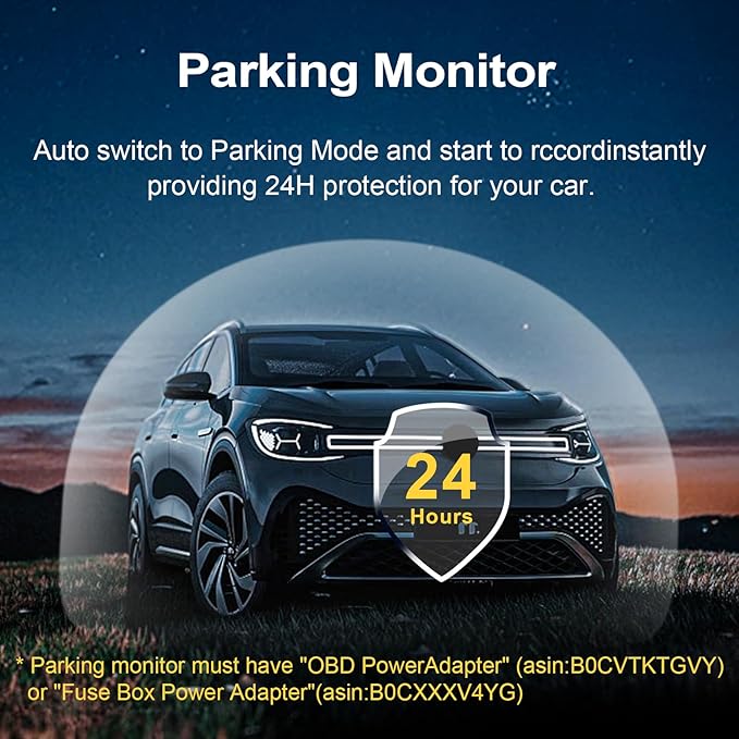 Mangoal Front 4K & Rear 1080p Dash Cam Custom fit for Toyota Camry & Camry Hybrid 2021 2022 2023 2024(Model A),LE L XLE TRD XSE SE etc, UHD 2160P Video, App & WiFi,128GB Card, Not fit for Camry 2025