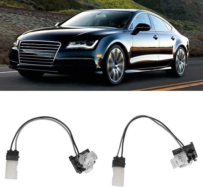 Aramox Door Handle Kit Fit for C7, Pair Door Handle Light Left Right Auto Exterior Ambient Lighting 4H0947133A/134A