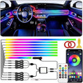 Interior Car LED Strip Lights, Acrylic LED Lights RGB Dreamcolor 8 in 1 with 235 inches 800 LEDs Fiber Optic Ambient Lighting Kits,APP and Remote Control 16 Million Colors Car Neon Lights