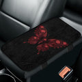 Red Butterfly Car Arm Rest Cushion Pad Full Coverage Warm Car Console Covers Easy Install Cars Center Console Armrest Cover Full Coverage Fit for Most Cars,Vehicles,SUVs