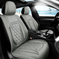 Fit Tucson Car Seat Covers Compatible with Hyundai Tucson 2010-2024 2026, Premium Leather Breathable, Wear Resistant, Airbag Compatible, All-Weather Protection & Full Coverage, Full Set Gray