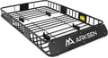 ARKSEN 64 x 39 x 6 Inch Universal 150LB Heavy Duty Roof Rack Cargo with Extension Car Top Luggage Holder Carrier Basket for SUV, Truck, & Car Steel Construction