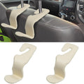 2Pcs Car Seat Headrest Hooks, Back Seat Purse Leather Hanger Holder Hook, Magnetic Storage Organizer for Purses Handbag Grocery Bags Coats