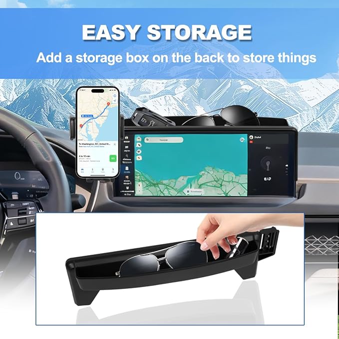 Car Phone Holder Fit for 2023-2025 Honda Accord Accessories Phone Mount 12.3-inch Screen Fixed Clip, Cell Phone Automobile Cradles Hands-Free 360 Degree Rotation Not Affect Air Vent
