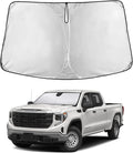 EcoNour Windshield Sunshade Compatible for Chevy Silverado/GMC Sierra 1500 2500 3500 2019-2024 2025 2026, Front Windshield Sun Shade Cover, UV Heat Protector, Car Sun Visor Interior Heat Protection