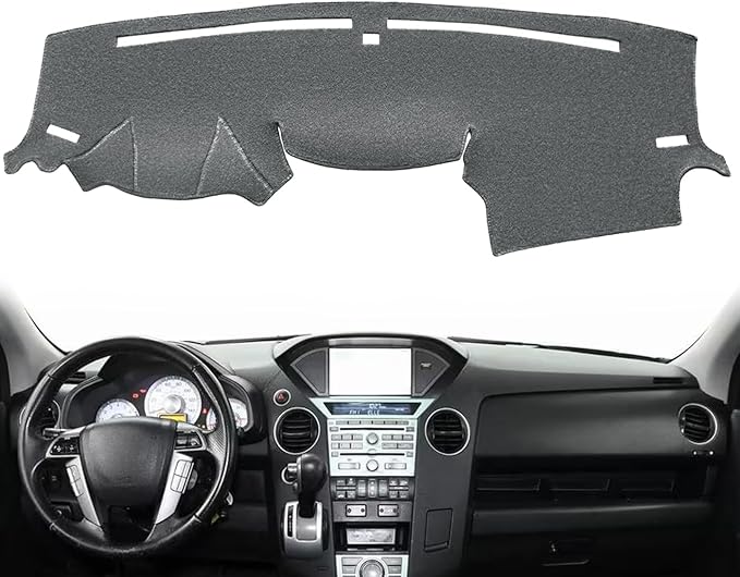 Dash Cover Mat Custom Fit for Honda Pilot Dashboard Cover Cap Pad Carpet Protector F207 (Dark Gray)
